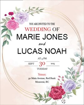 A Timeless Union invitation