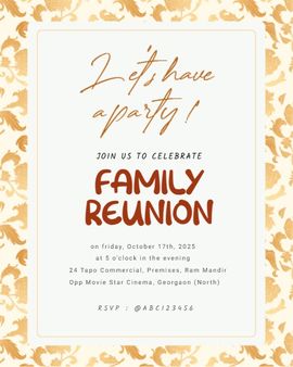 golden texture invitation