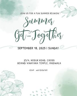 green leaves invitation