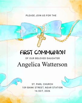 bow ribbon invitation