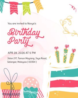 Cake invitation