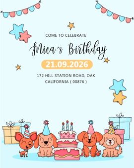 Cute Puppy invitation