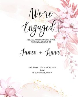 floral invitation