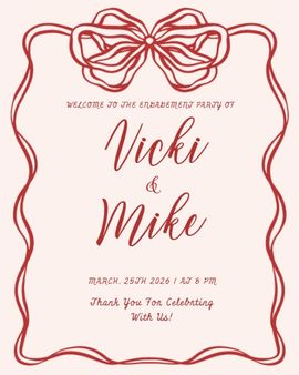 ribbon border invitation