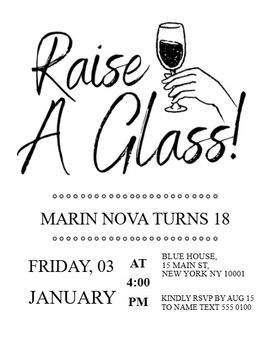 Wine Night Celebration invitation