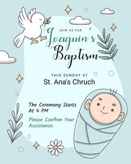 baby invitation