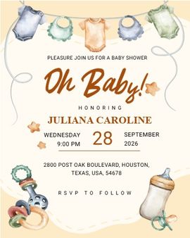 baby toys invitation
