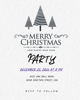 black and white invitation