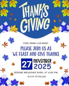 Blue Harvest Party invitation