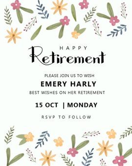floral invitation