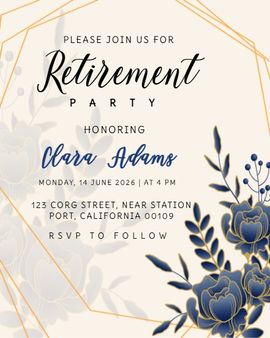 floral invitation