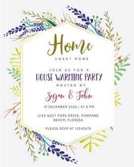 floral border invitation