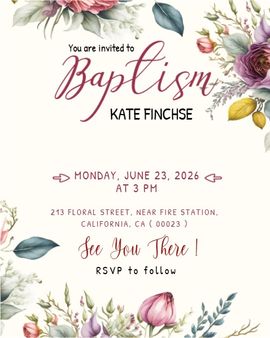 floral border invitation