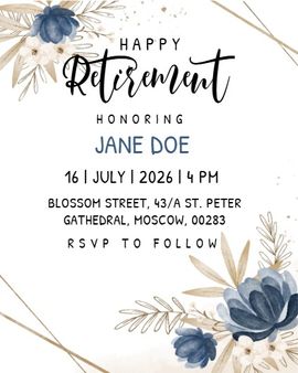 floral border invitation