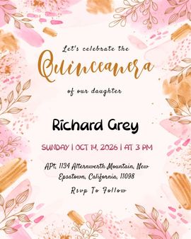 floral border invitation