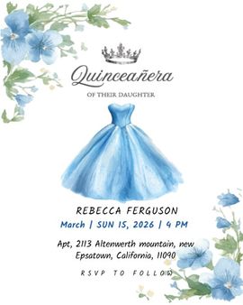 gown invitation