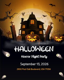 horror night invitation