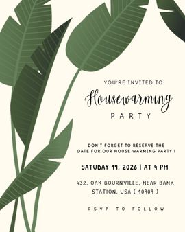 leaves invitation