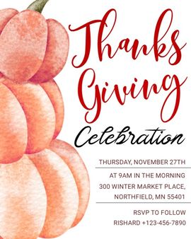 Pumpkin Patch Brunch invitation