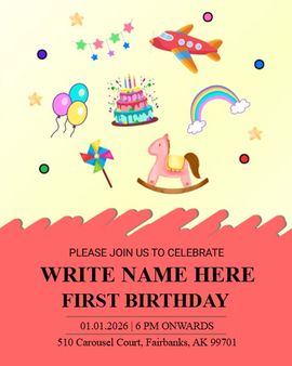 Rocking Horse Party invitation