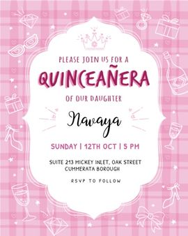 shapes pattern invitation