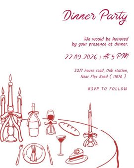 Table Shapes invitation