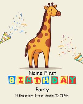 Wild One Party invitation