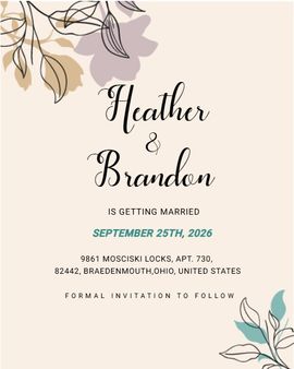 cormer-petals invitation