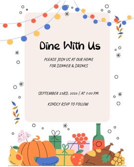 DINNER-NIGHT invitation