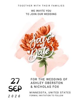 floral bouquets invitation