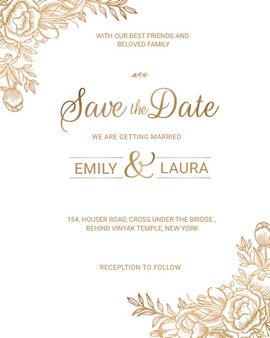 golden invitation