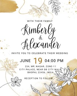 golden invitation