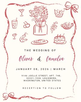 ribbon border invitation