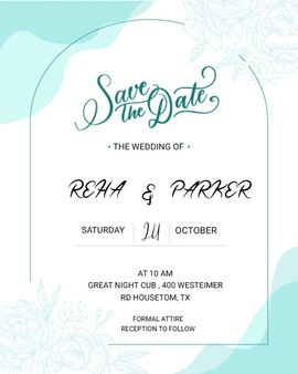 shapes-flowers invitation