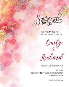 shimmer-texture invitation