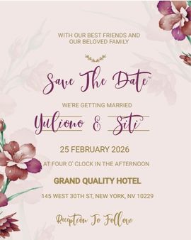 wine floral invitation