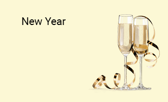 create New Year group cards