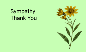 create Sympathy Thank you group cards