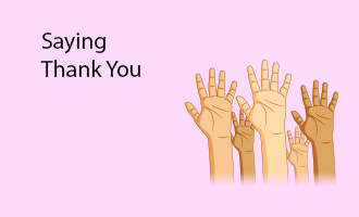 create Saying Thank You group cards