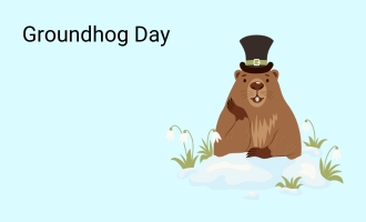 create Groundhog Day group cards