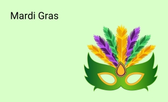 create Mardi Gras group cards