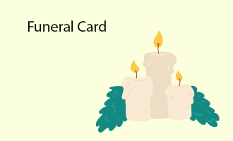 memorial and funeral group greeting cards