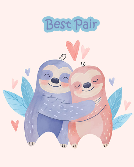 Best Pair online Friendship Card