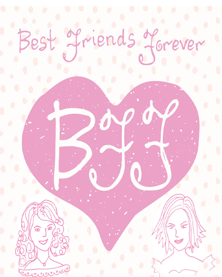 Bff online Friendship Card