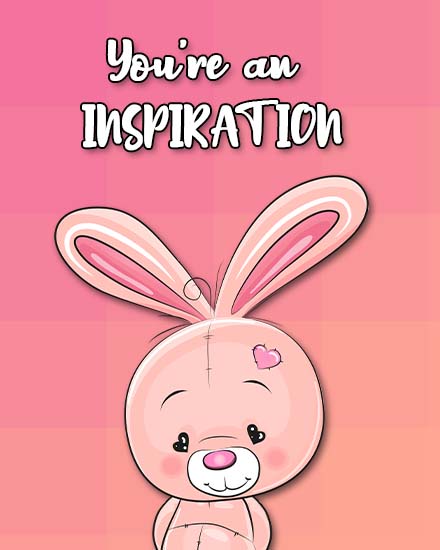 You're An Inspiration online Job Promotion Card