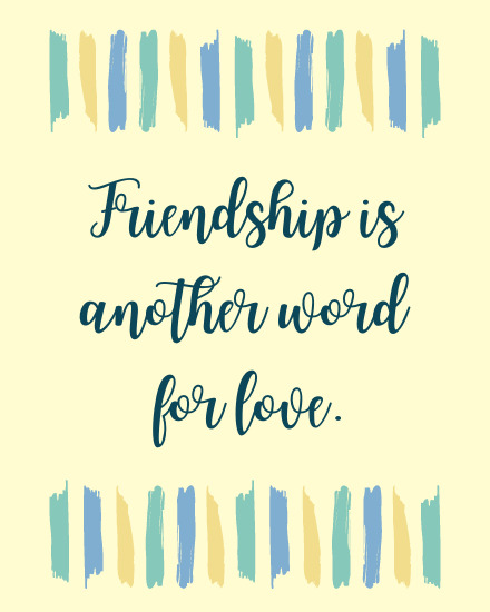 For Love online Friendship Card