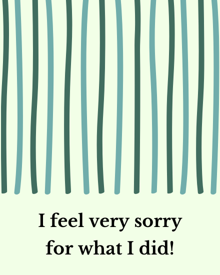 Feel Bad online Sorry Card