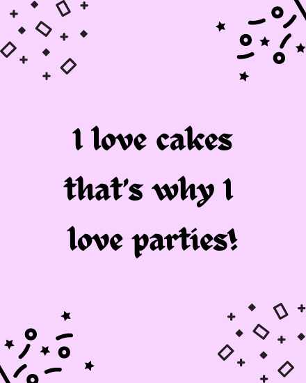Love Cakes online Group Party Card