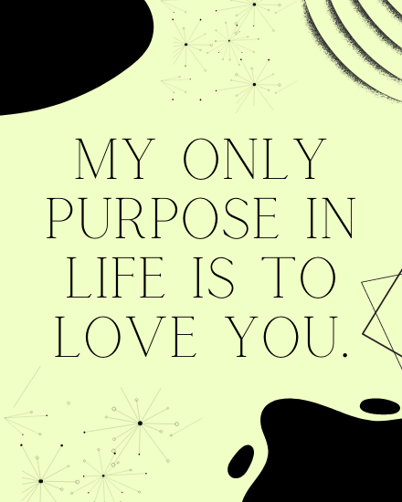 My Purpose online Love Card