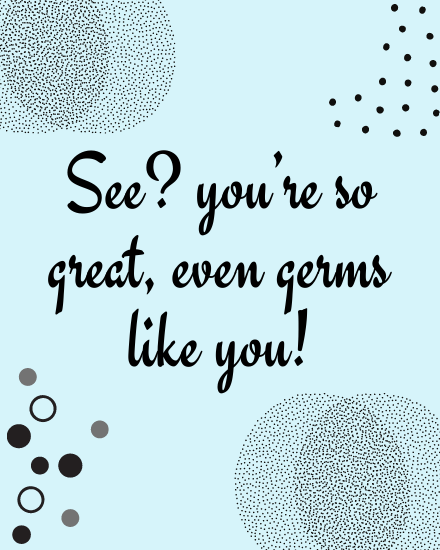 Germs online Get Well Soon Card